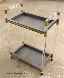Modern Lucite Serving Cart – auction estimate $100-$200