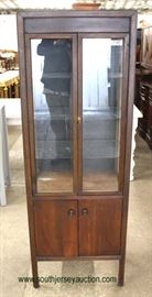 Mid Century Modern Danish Walnut China Cabinet – auction estimate $300-$600 