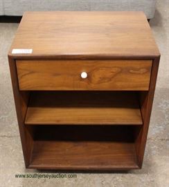 Mid Century Modern Danish Walnut 1 Drawer Night Stand – auction estimate $100-$200 