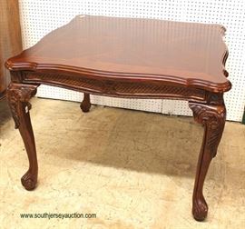 5 Piece SOLID Mahogany Banded Chippendale Style Bridge/Card Set – auction estimate $300-$600 