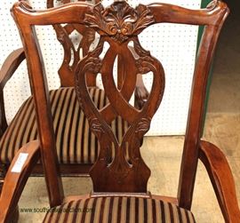 5 Piece SOLID Mahogany Banded Chippendale Style Bridge/Card Set – auction estimate $300-$600 