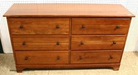 QUALITY SOLID Cherry 6 Drawer Chest – auction estimate $200-$400 