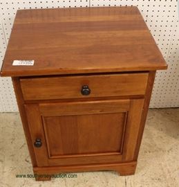 QUALITY SOLID Cherry 2 Door 1 Drawer Night Stand – auction estimate $100-$300 