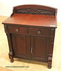 ANTIQUE Mahogany Empire Washstand – auction estimate $100-$300 