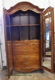  Country French Style Oak 2 Door Gentlemen’s Armoire by “Unique Furniture” – auction estimate $300-$600

  