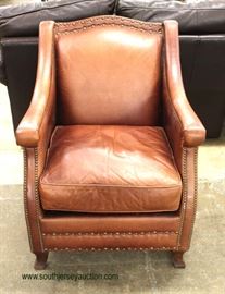 Leather Club Chair – auction estimate $200-$400 