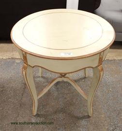 Paint Decorated French Style Center Table – auction estimate $100-$ 