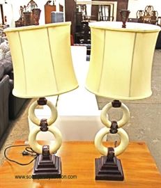 PAIR of Modern Design Lamps – auction estimate $50-$100 