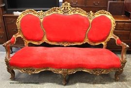 3 Piece French Style Highly Carved Parlor Set – may be sold separate – auction estimate $400-$800 
