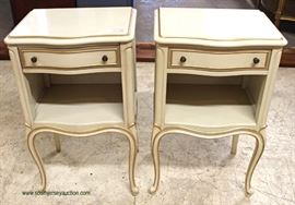 PAIR of French Provincial Nightstands by “Drexel Furniture” – auction estimate $100-$200 