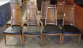 Set of 8 VINTAGE Mid Century Modern Dining Room Chairs by “Dixon Powdermaker Furniture Company” auction estimate $200-$400 