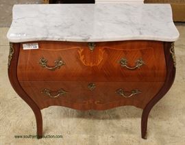 French Style Marble Top 2 Drawer Commode – auction estimate $200-$400 