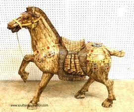 ELABORATE Special Made Trojan Horse with Russian Silver and Jewels – auction estimate $1000-$2000 