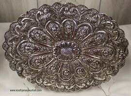 Silver Marked 900 Victorian Mirror on Chain, approximately 11 ⅝” w x 8 ½”h x ½”d  – auction estimate $200-$400 