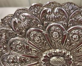 Silver Marked 900 Victorian Mirror on Chain, approximately 11 ⅝” w x 8 ½”h x ½”d  – auction estimate $200-$400 