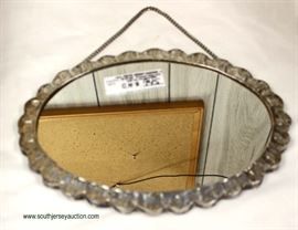 Silver Marked 900 Victorian Mirror on Chain, approximately 11 ⅝” w x 8 ½”h x ½”d  – auction estimate $200-$400 
