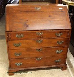 ANTIQUE Knotty Pine Slant Front Desk – auction estimate $200-$400 