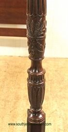 SOLID Mahogany 4 Poster King Size Bed with Full Canopy by “Drexel Furniture” – auction estimate $400-$800 