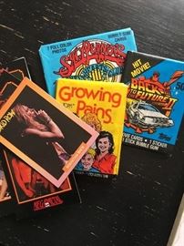 1980s buble gum cards. Heavy metal and TV shows.