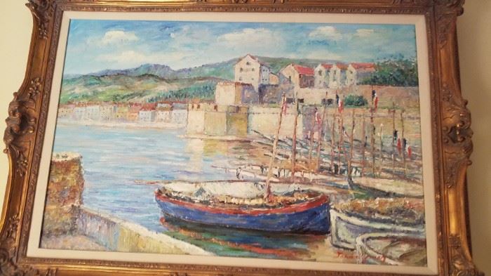 Original oil painting by John Clymer. Canvas enclosed size 28"x 35" framed size 31"x 43"