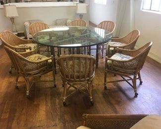 McGuire Table & 8 Chairs