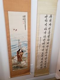 Signed Chinese and Korean Scrolls