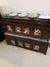 2 Korean Document/ Map Chests Mother of Pearl Inlay