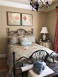 Ethan Allen full size iron scroll bed