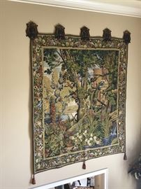 Belgian Bird Sanctuary Tapestry-approximately 8'x10'