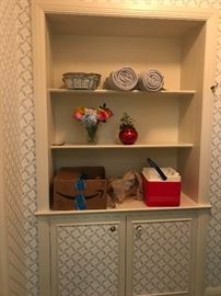 Built in cabinets and shelving