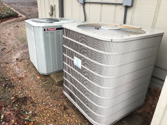 2 ton a/c 
3 ton a/c
4 ton a/c
There are three units, all working .  Interior guts and exterior compressors