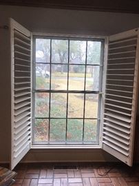 2 sets of interior louvered shutters