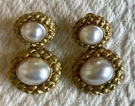 14k & Mabe Pearl Earrings