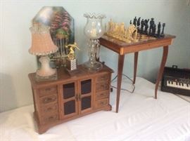 Jewelry box and civil war chest set