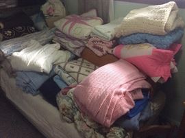 Old quilts and linnens 