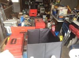 The garage is loaded