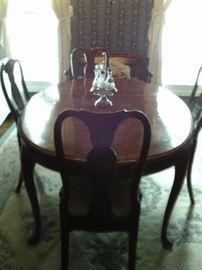 OVAL TABLE WITH SIX CHAIRS $185.00 SET