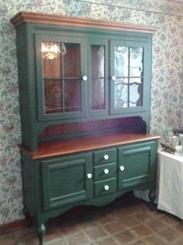 TWO PIECE COUNTRY FRENCH STEP BACK CABINET $895.00