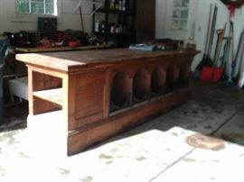 ANTIQUE HARDWARE STORE COUNTER. $895.00