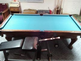SLATE TOP POOL TABLE. $695.00. REQUIRES A PROFESSIONAL MOVER.