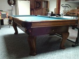 SLATE TOP POOL TABLE $695.00