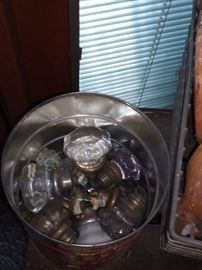 Milk Glass and Glass knobs