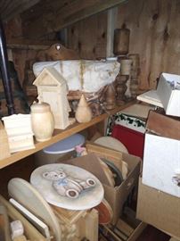 Wooden items to paint on.... lots and lots of them