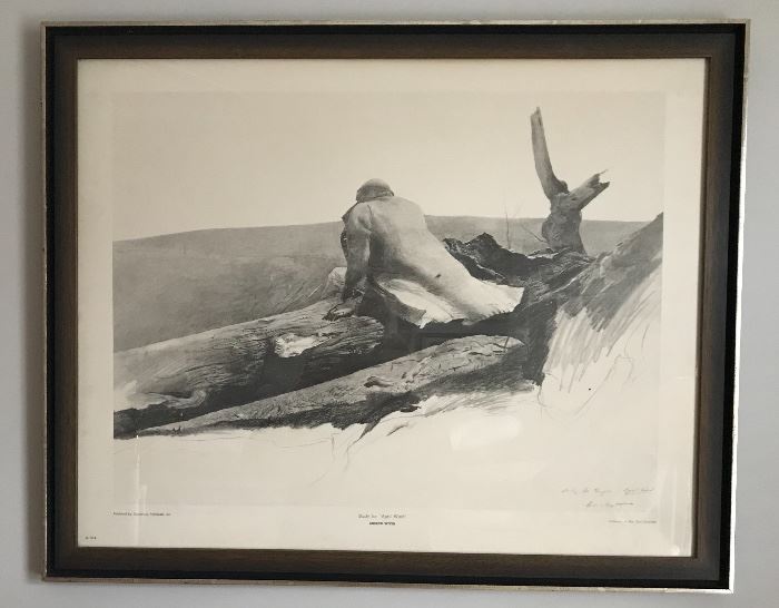 One of two Andrew Wyeth prints for sale