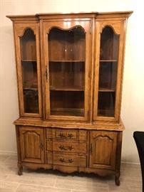 Thomasville Walnut China Cabinet	73x15x16in	HxWxD