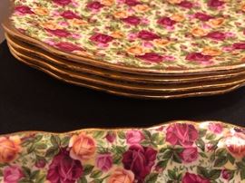 royal albert old country roses chintz 17 piece set