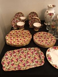 royal albert old country roses chintz 17 piece set