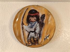 Many Framed DeGrazia Plates  