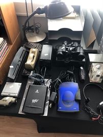 Vintage Cast Iron Gooseneck Desk Lamp Metallic Brown  