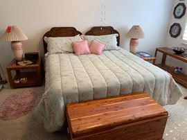 King Size Bed Mattress/Frame/Headboard/BoxSpring Sealy Posturepedic Second Century Ultima    49x80x82in    HxWxD